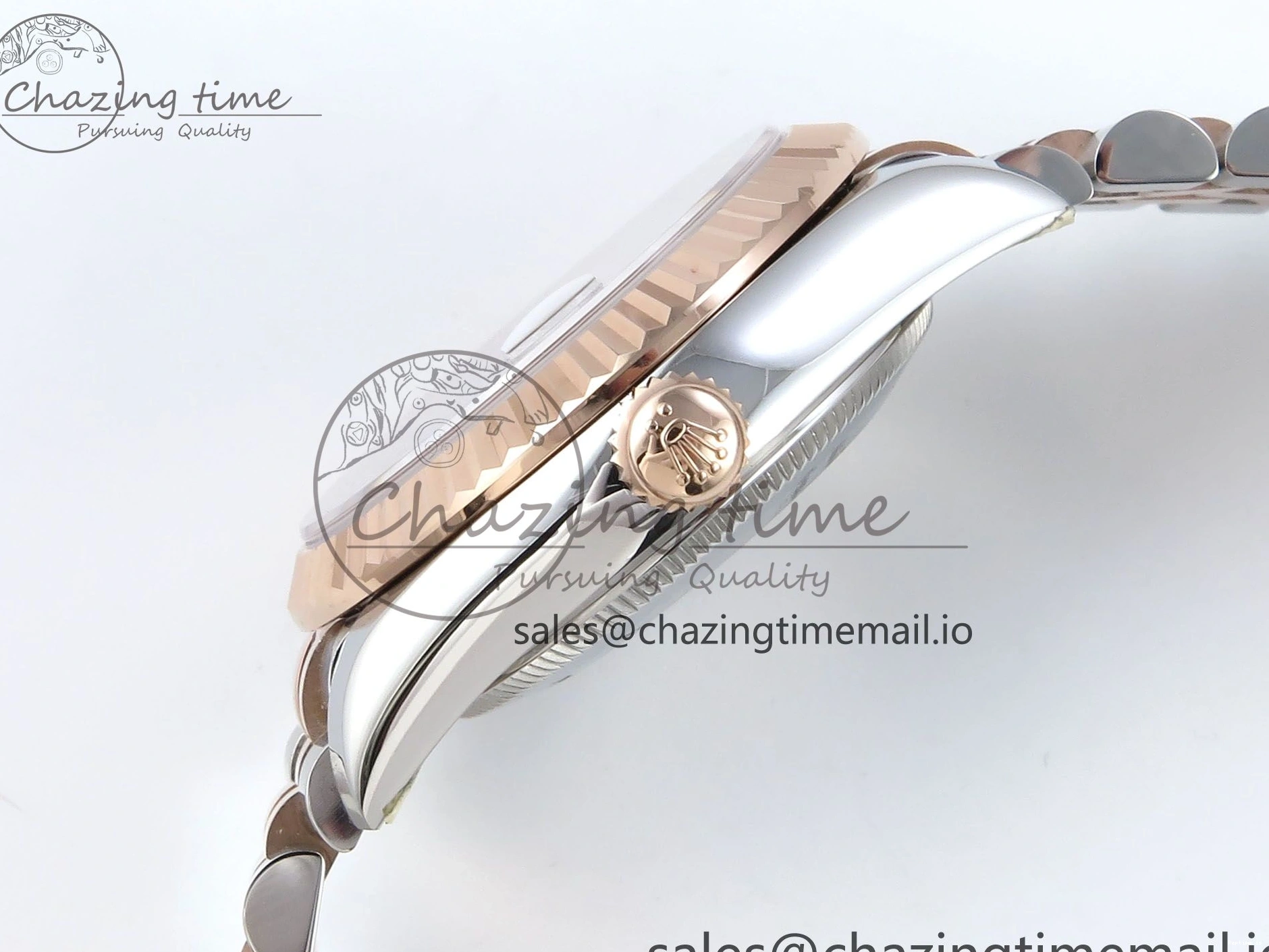 0106 StreetReady DateJust 31 278271 ARF 1:1 Best Edition 904L Steel Gray Roman Diamonds Dial on SS RG Jubilee Bracelet ETA 516